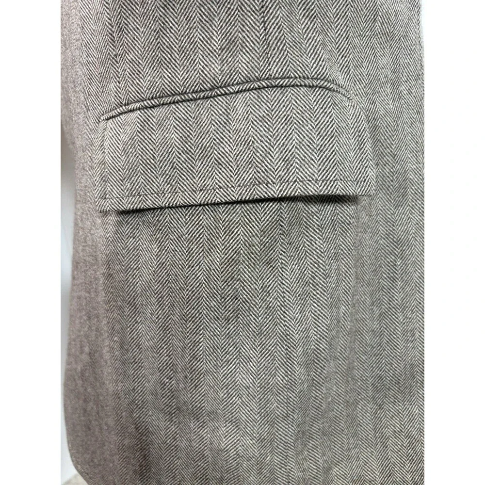 Vtg Men's 44R Brown Wool Tweed Sport Coat Jacket Blazer Herringbone Richards EUC